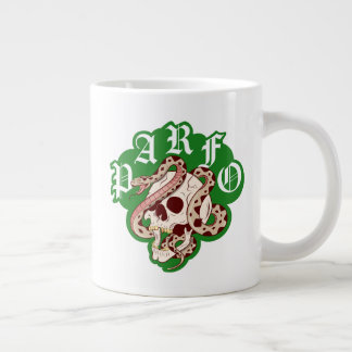 Mens Weekend Scramble Badass Skull Snake Gothic Large Coffee Mug