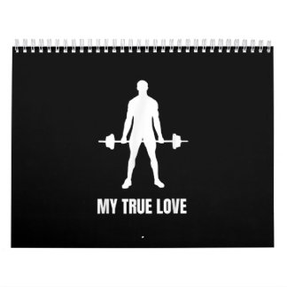 Mens Weightlifter Barbell Training Workout Outfit Calendar