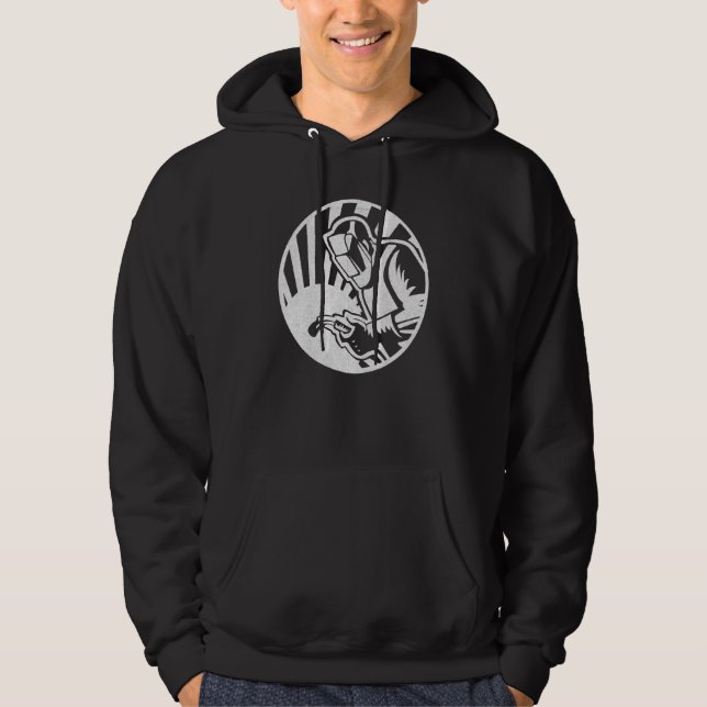 Mens Welding Expert  Welder Metal Construction Hoodie (Front)