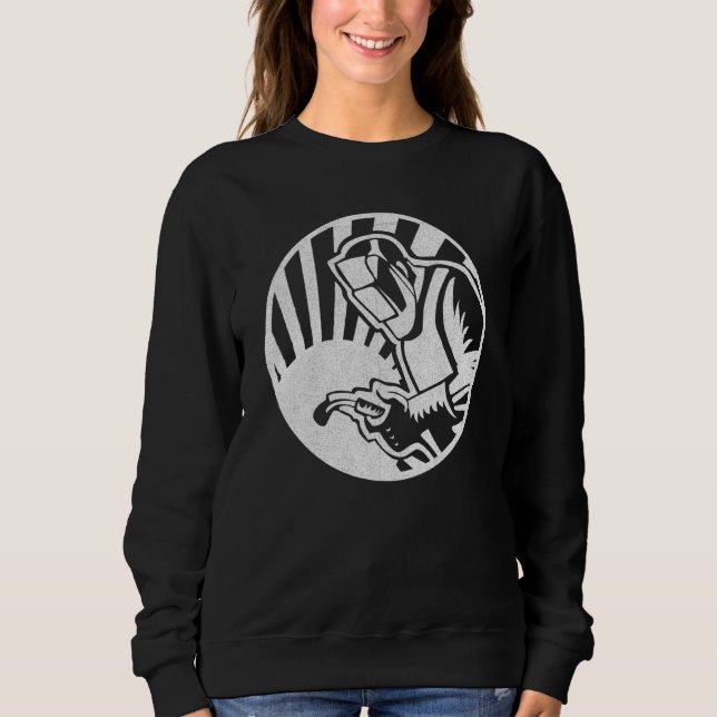 Mens Welding Expert  Welder Metal Construction Sweatshirt (Front)