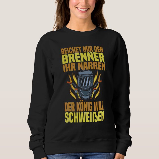 Mens Welding Machine Wig Metal Builder Locksmith C Sweatshirt (Front)
