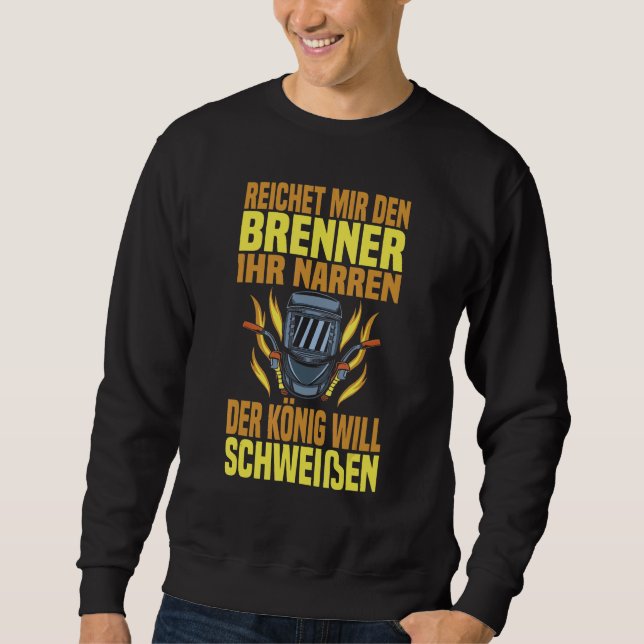 Mens Welding Machine Wig Metal Builder Locksmith C Sweatshirt (Front)