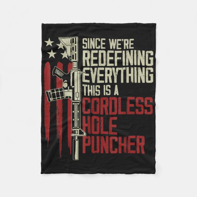 Mens Were Redefining Everything This Is A Cordless Fleece Blanket (Front)