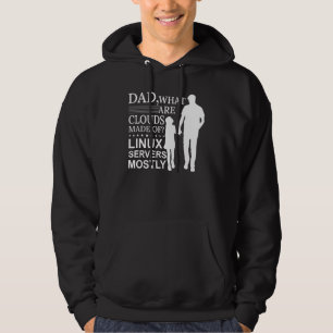 Mens What Are Clouds Made Of Linux Cloud Computin Hoodie