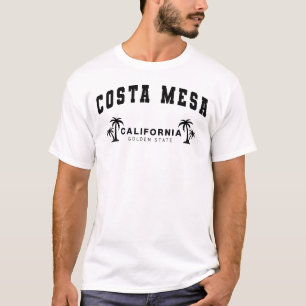 Men's White Costa Mesa, California, Golden State T-Shirt