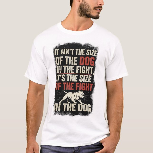 MENS WHITE DOG T T-Shirt (Front)