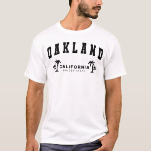 Men's White Long Beach, California T-Shirt