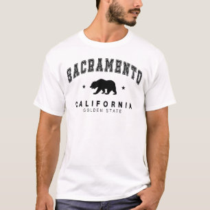 Men's White Sacramento - Grizzly Bear Design T-Shirt