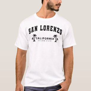 Men's White San Lorenzo, California T-Shirt