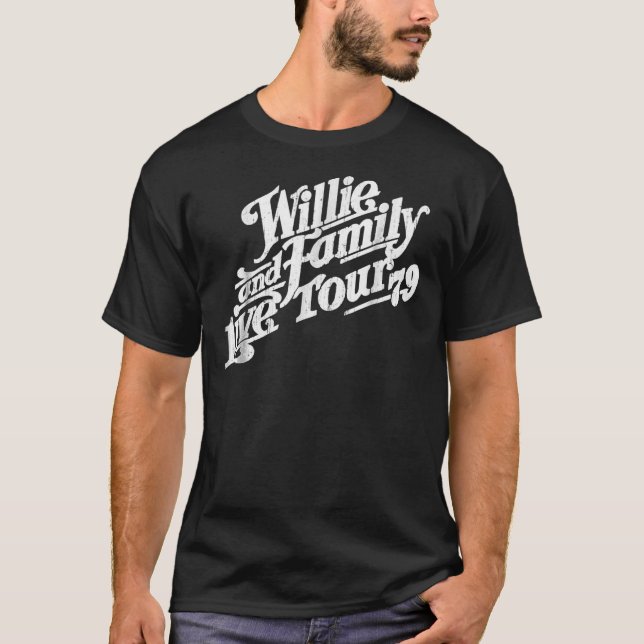 Mens Willie And Family Live Tour 79 Tee Essential  (Front)