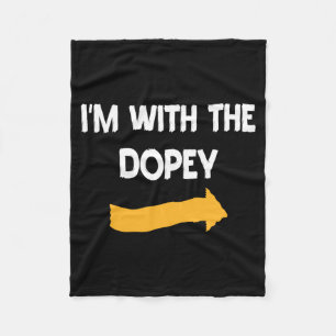 Mens With Dopey Halloween Costume Funny Couples Fleece Blanket