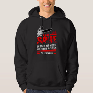 Mens With The Saw In Your Hands Heroes Become Lege Hoodie