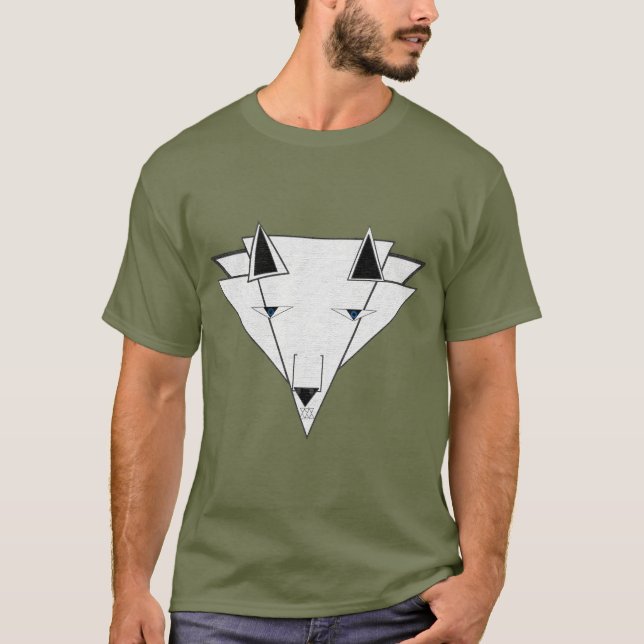 Men's Wolf Tee by JHT (Front)