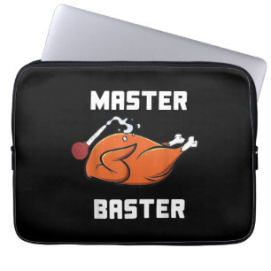 Mens Women Master Baster Funny Turkey Baster Thank Laptop Sleeve