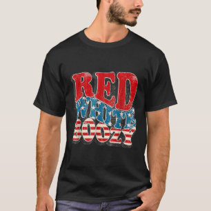 Mens Womens 4th Of July Red White Boozy T-Shirt