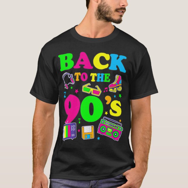 Men's Women's Back To 90's T-Shirt (Front)