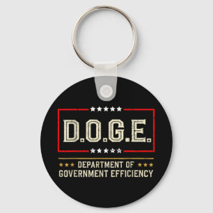 Mens Womens Doge Department Of Government Keychain
