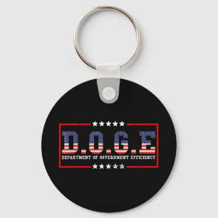 Mens Womens Doge Department Of Government Keychain