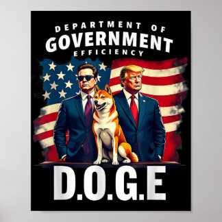 Mens Womens Doge Department Of Government Poster