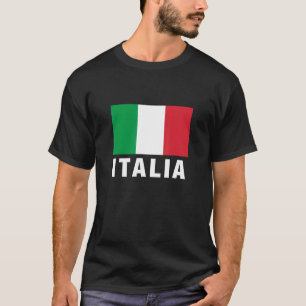 Men's Women's Girls Boys Vintage Italy Flag Graphi T-Shirt