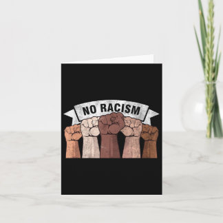 Mens Womens Kids Say No To Racism Quotes Graphic D Card