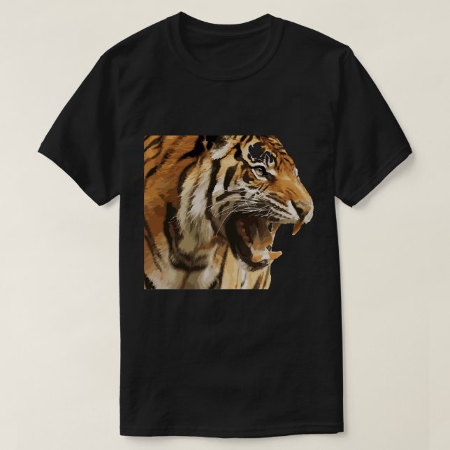 Mens Womens T-shirt Tiger Big Cat (Design Front)