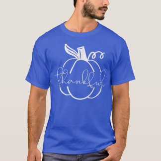 Mens Womens Thanksgiving Thankful Pumpkin Lover  T-Shirt