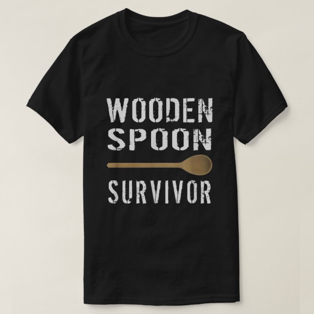 Mens Wooden Spoon Survivor T Shirt2894 T-Shirt (Design Front)