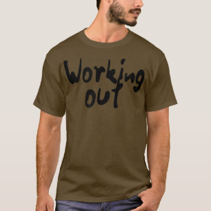 Mens WORKING OUT Gym Fitness Workout Bodybuilding T-Shirt