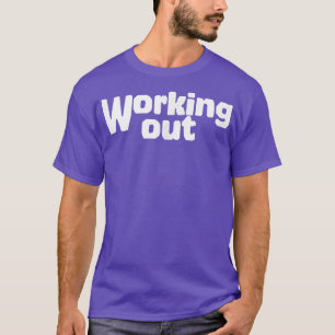Mens WORKING OUT Gym Fitness Workout Bodybuilding T-Shirt