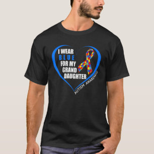 Mens World Autism Awareness Day I Wear Blue For My T-Shirt