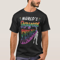 Mens World Gayest Grandpa Gay Grandfather Rainbow 
