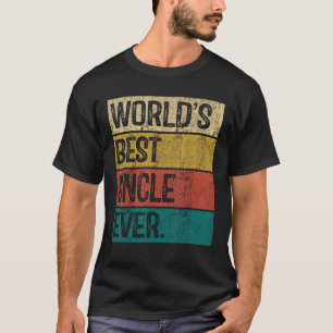 Mens World s Best Uncle Ever Vintage Dad Father s T-Shirt