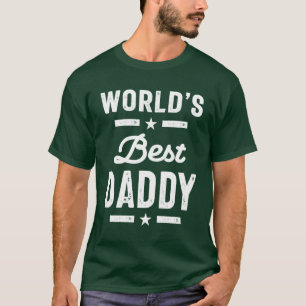 Mens World's Best Daddy Father Gift T-Shirt