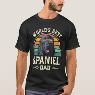 Mens Worlds Best Spaniel Dad English Cocker Spanie T-Shirt