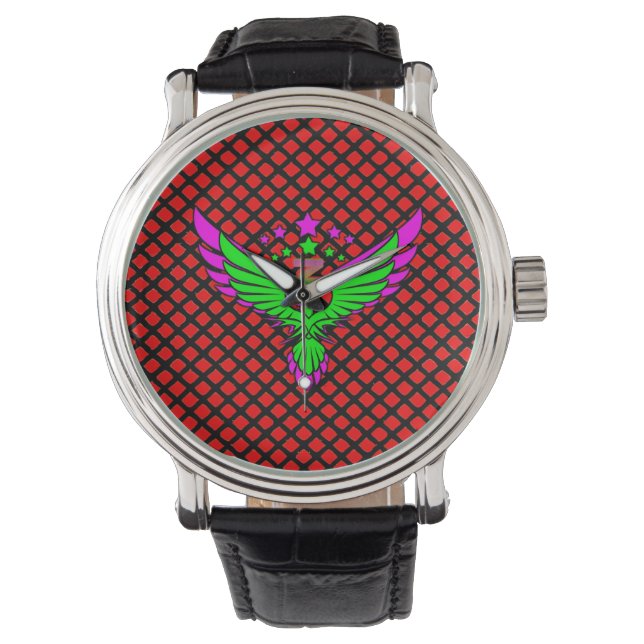 Men's wrist watch Material: Face: Alloy Strap: Lea (Front)