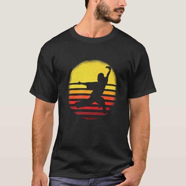 Mens Wushu Sanda Wushu Broadsword Wushu Sword Wush T-Shirt (Front)