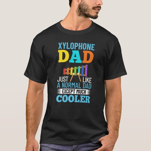 Mens Xylophone Music Instrument Notes Player Glock T-Shirt (Front)