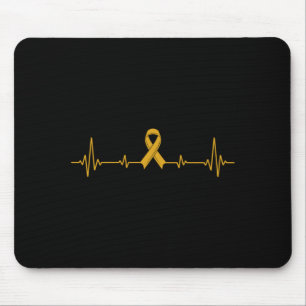 Mens Yellow Ribbon Suicide Prevention Awareness Mouse Pad