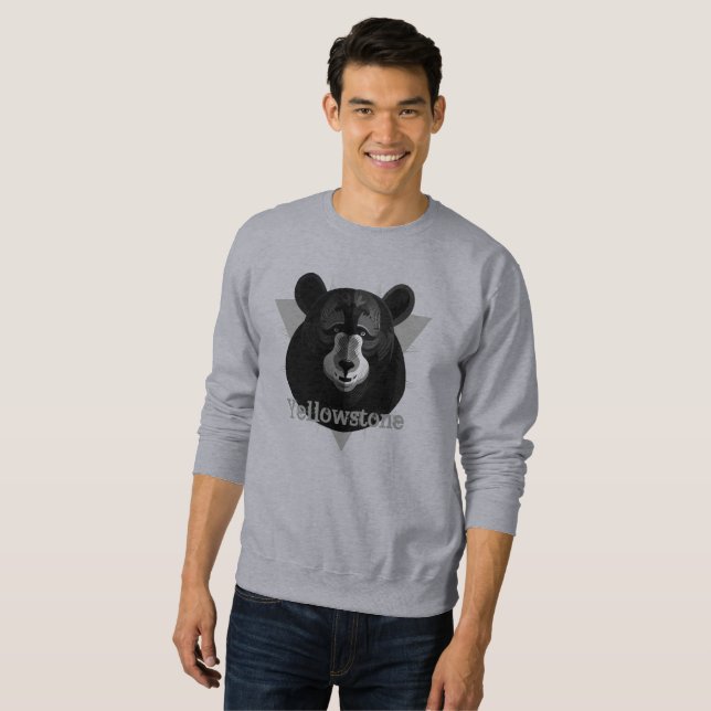 Men's Yellowstone Bear Sweatshirt (Front Full)