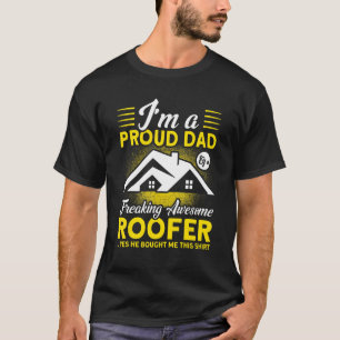 Mens Yes He Bought Me This Roofer Dad T-Shirt