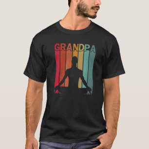 Mens Yoga Retro Style Vintage Grandpa Graphic Fath T-Shirt