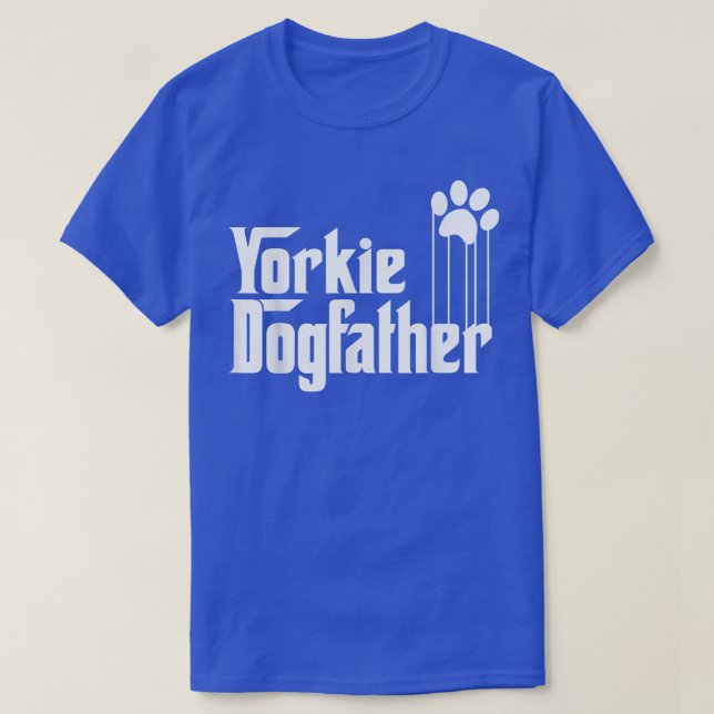 Mens Yorkie Dog Dad  T-Shirt (Design Front)