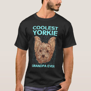 Mens Yorkie Grandpa Dog Owner Yorkshire Terrier T-Shirt
