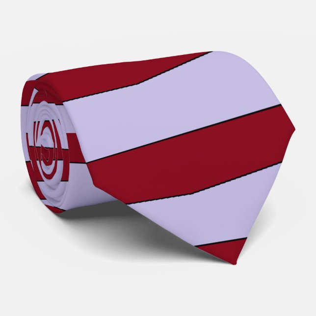 Men's Zebra Necktie (Rolled)