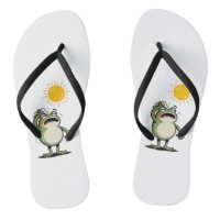 Men's Zen Frog Sunny Day Flip-Flops - Relaxed