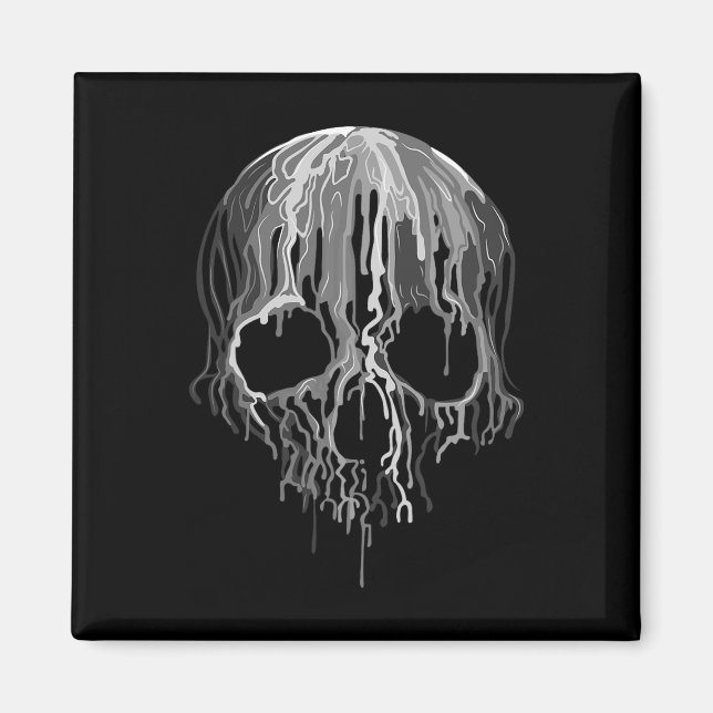Mens Zombie Hunter Scary Halloween  Magnet (Front)