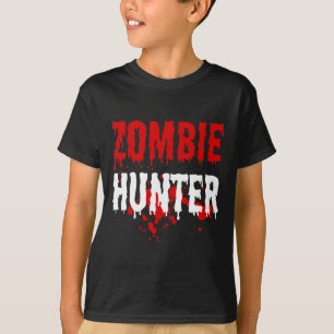 Mens Zombie Hunter Scary Halloween T-Shirt