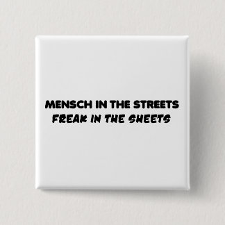 mensch 2 inch square button