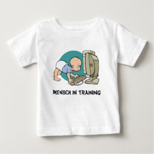 mensch in training Yiddish t shirt or